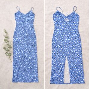 Z Supply Blue Floral Slip Melinda Dress